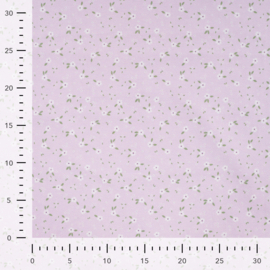 Qjutie Katoen lila flowers