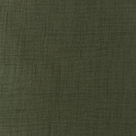 Snoozy fabrics Bamboe Hydrofiel bosgroen