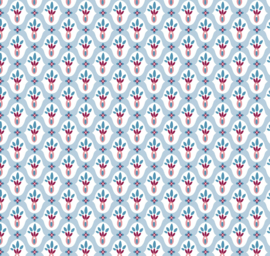 Poplin bedrukt Abstract bloem