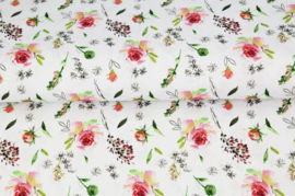 Stenzo poplin Vintage roses