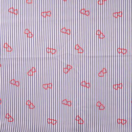 Qjutie gestreepte Katoen Hearts