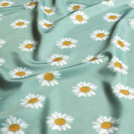 Swimwear Jersey digitaal bedrukt bedrukt Bloemen Mint