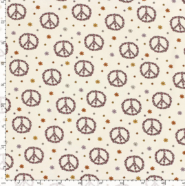 Tricot print Peace