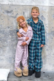 Flanel bedrukt harten nude