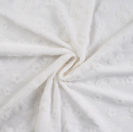 Katoen Jacquard Flower