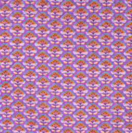 Cotton Poplin Digital Quilt paars