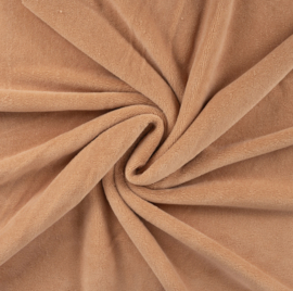 Bamboe fleece stof Dusty salmon