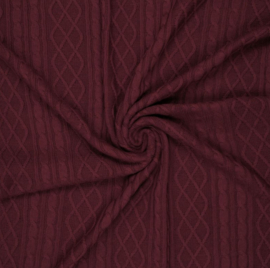 Chain Jacquard grof gebreid Bordeaux