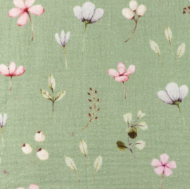 Snoozy fabrics Hydrofiel Bedrukt bloemen design C