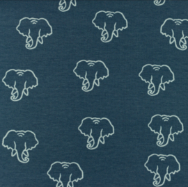 Snoozy fabrics Tricot Olifant silhouette