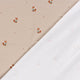 French Terry stof vosjes & paddenstoel beige