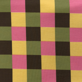 French Terry Square brown/yellow  BT