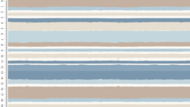 French terry Digital Toff painted  stripes