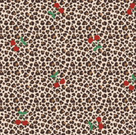 French Terry  leopard kers