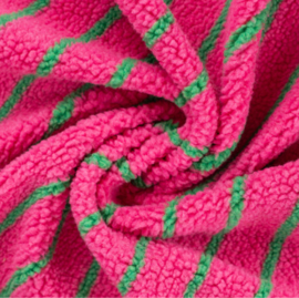 Teddy Jacquard stripes fuchsia
