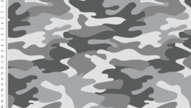 French Terry camouflage print