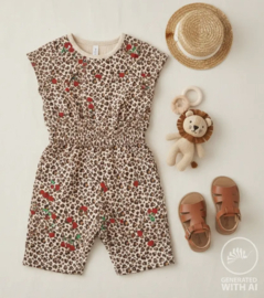 French Terry  leopard kers