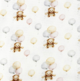 Snoozy fabrics Baby waffle Flying teddybear
