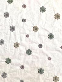 Stenzo Katoen embroidery bloemetjes