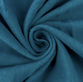 Sandwashed Crepe Uni 100% Cotton - petrol