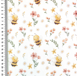 Poplin digitale print Dreamers - Design B
