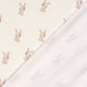 Tricot print bedrukt Bunny gebroken wit
