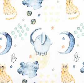 Snoozy fabrics Tricot digital printed Nelly Design C