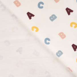 Qjutie Sweattricot peachy effect letters wit