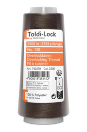 Gütermann Toldi Lock 2500 meter donkerbruin