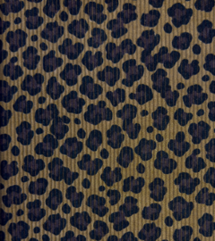 Baby rib cord LEOPARD