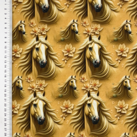 Tricot print Pretty horses design A