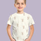 Tricot print bedrukt Bunny gebroken wit
