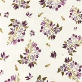 Snoozy fabrics Tricot digitaal Freya mauve fijn