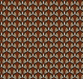 Poplin bedrukt Batik fijn