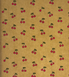 Baby rib cord little CHERRIES