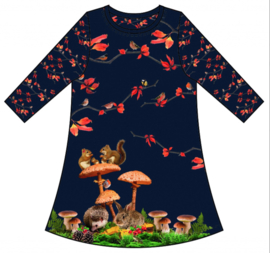 Stenzo tricot Paneel Herfst in het bos