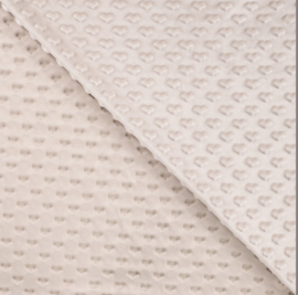 Minky fleece heart beach sand