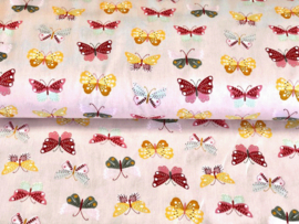 Poplin gekleurde vlinders