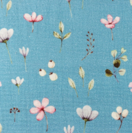 Snoozy fabrics Hydrofiel Bedrukt bloemen design C