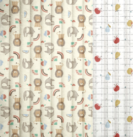 Katoen gewatteerd Murph Ecru / White