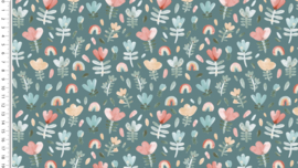 Tricot digital toff Flowers
