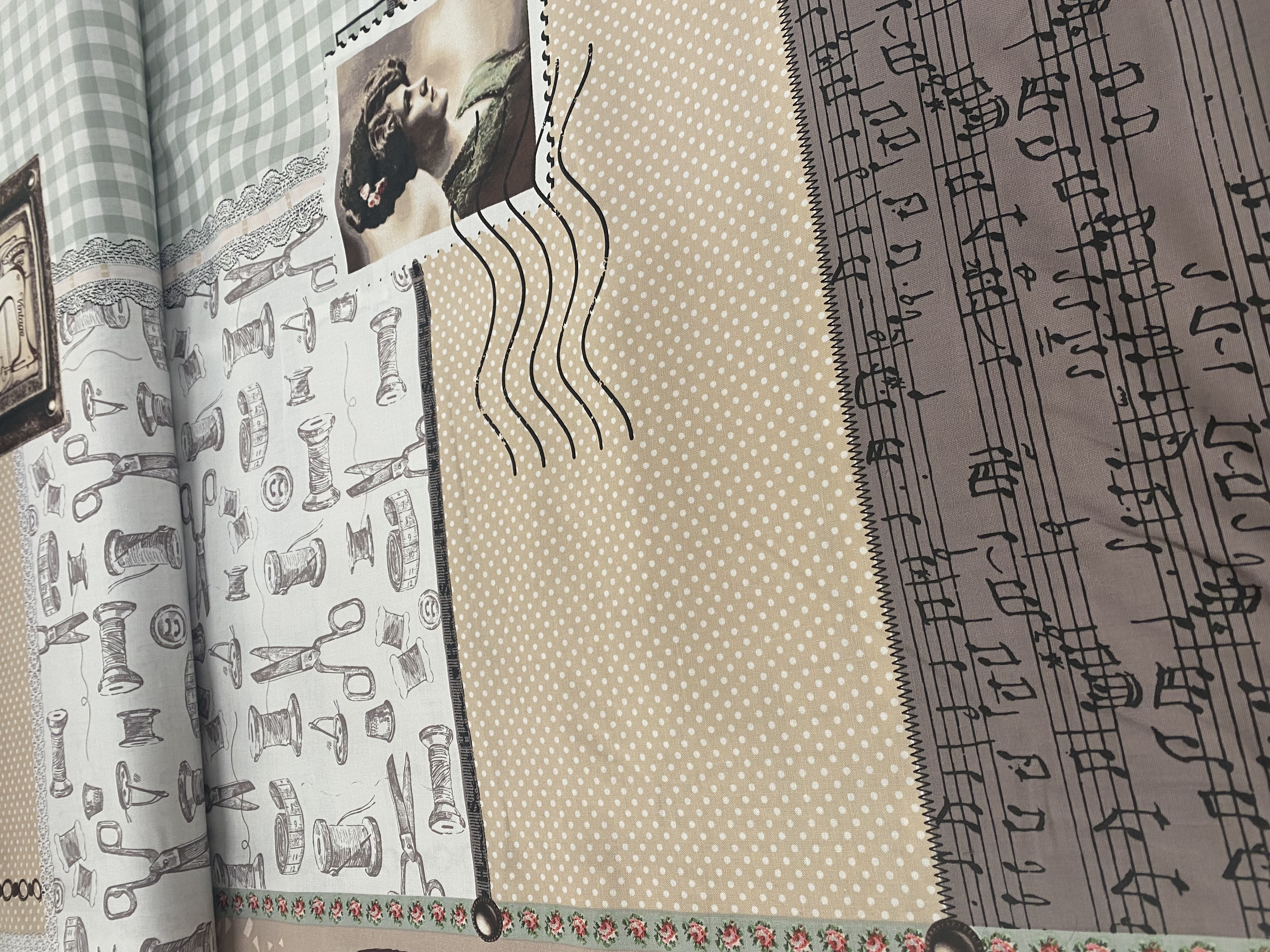 Hele rol voor 10 euro! Patchwork “Lief”