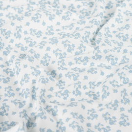 Qjutie Katoen flowers blue flowers