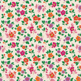 Hydrofiel gewatteerd bedrukt Abstract Fuchsia