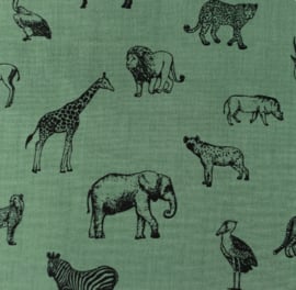 Snoozy fabrics Poplin Wildlife
