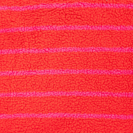 Teddy Jacquard stripes red