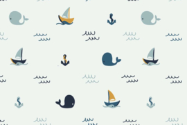 Poplin Sailing with whales