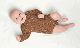 Tricot Bedrukt Luipaard camel