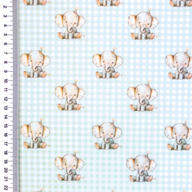 Poplin digitale print Dreamy Little Ones - Design A