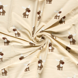 French Terry brushed Rudolph Beige
